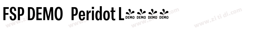 FSP DEMO   Peridot L字体转换